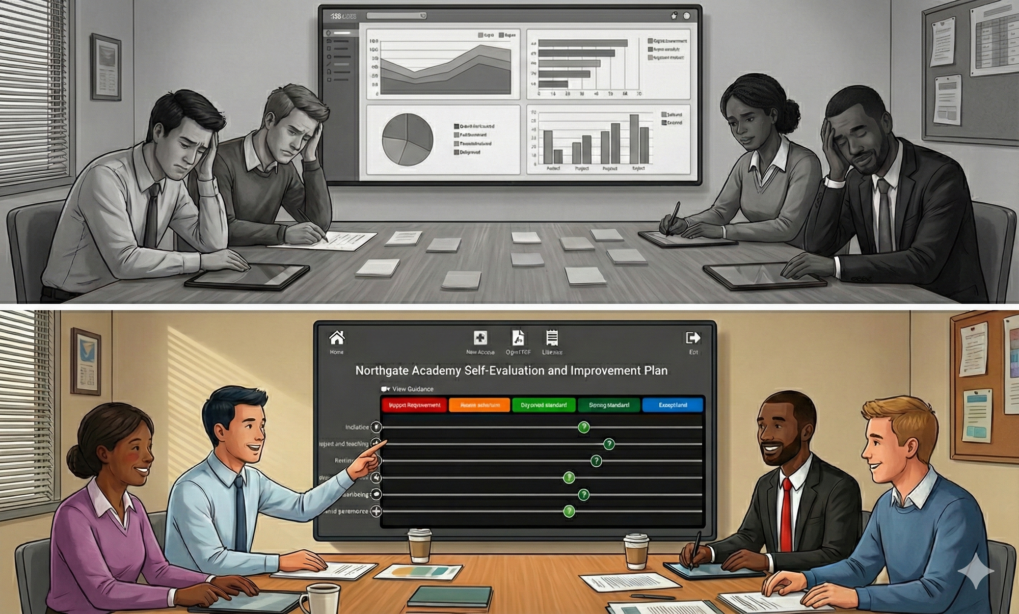 Recording School Improvement vs Creating It: Why the Difference Matters